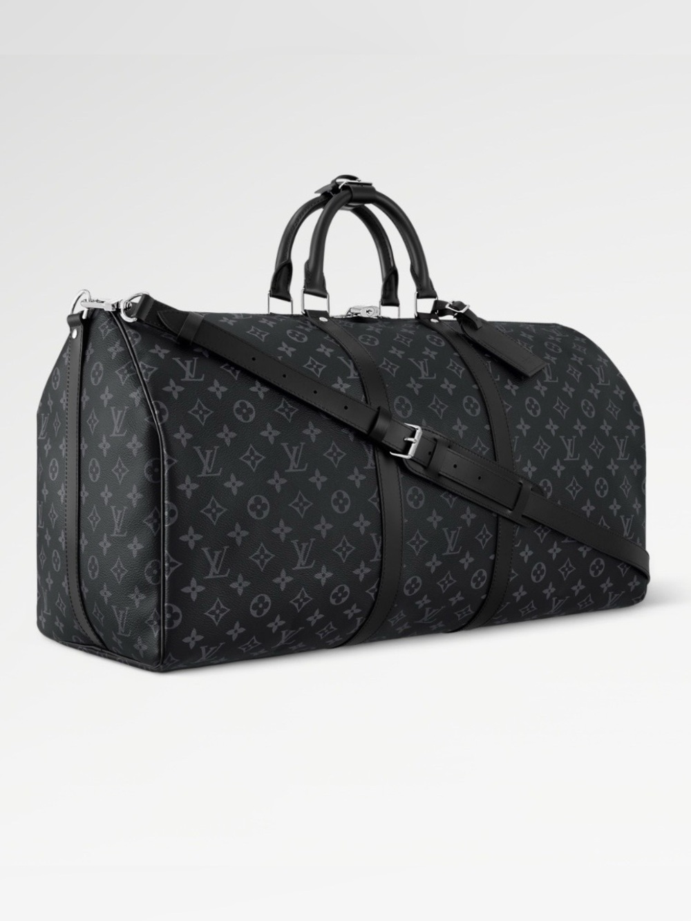 Louis Vuitton Black Monogram Eclipse Duffel Bag